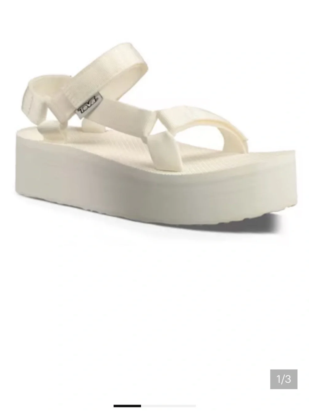 Teva White Platform Universal Sandals